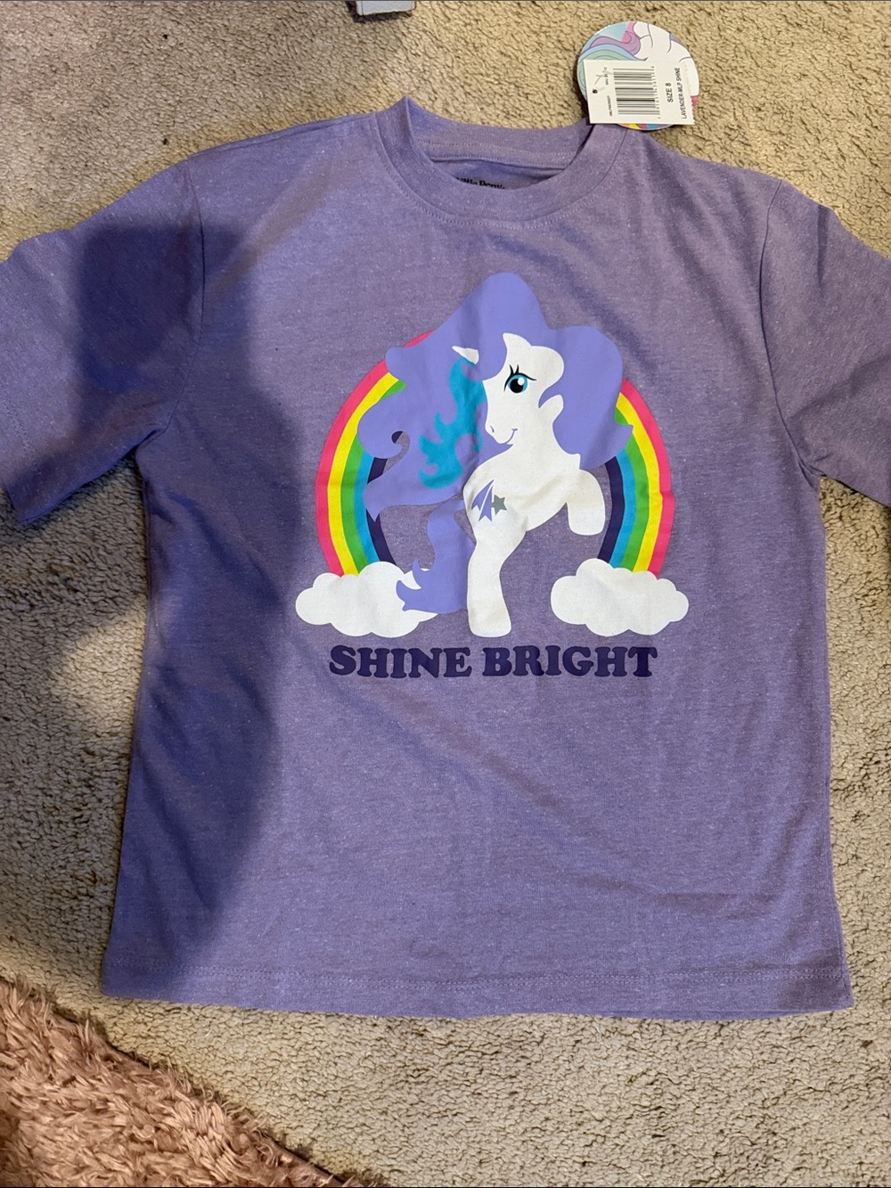 My Little Pony Purple Tee with Rainbow Graphic